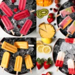 A colorful arrangement of fruit pops served at a Dubai event, adding a fresh and playful touch to the occasion.